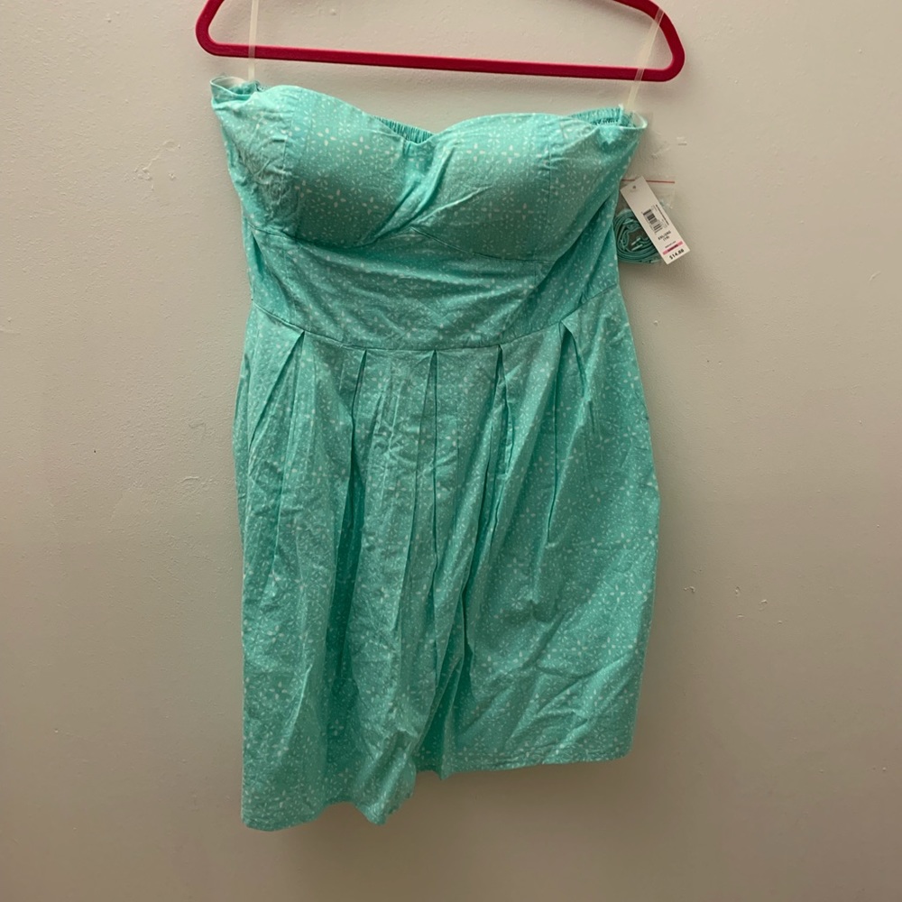 Mint colored Old Navy dress.